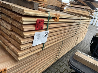 Ca. 96x Douglas Zweeds Rabat, 26x190mm, lengte 300cm